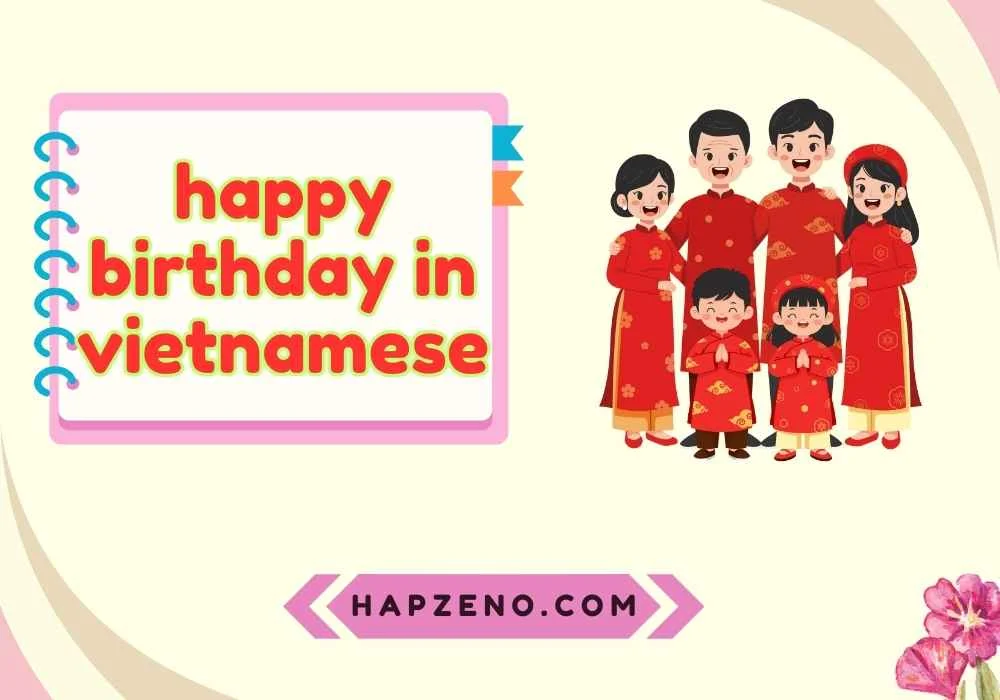 Basic Happy Birthday in Vietnamese