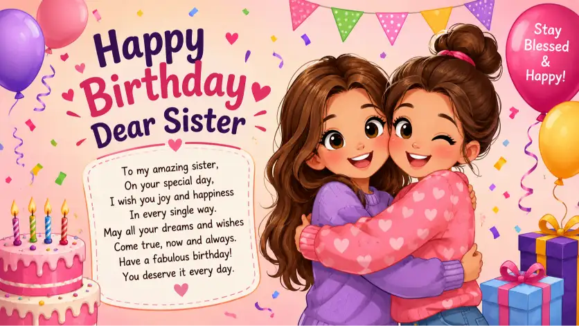 Birthday verses for sister