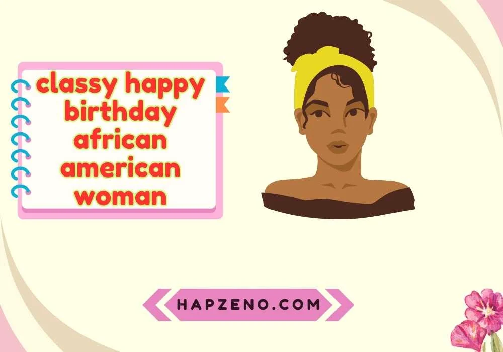 classy happy birthday african american woman