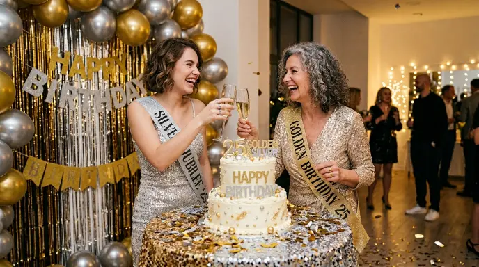 Golden and Silver Birthday