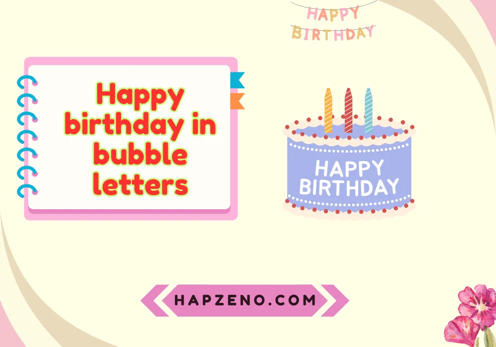 happy birthday in bubble letters