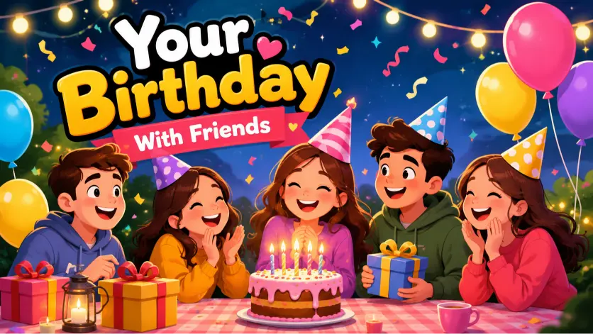 Your Birthday With Friends
