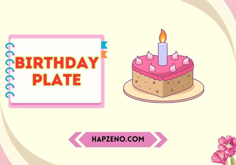 Birthday plate