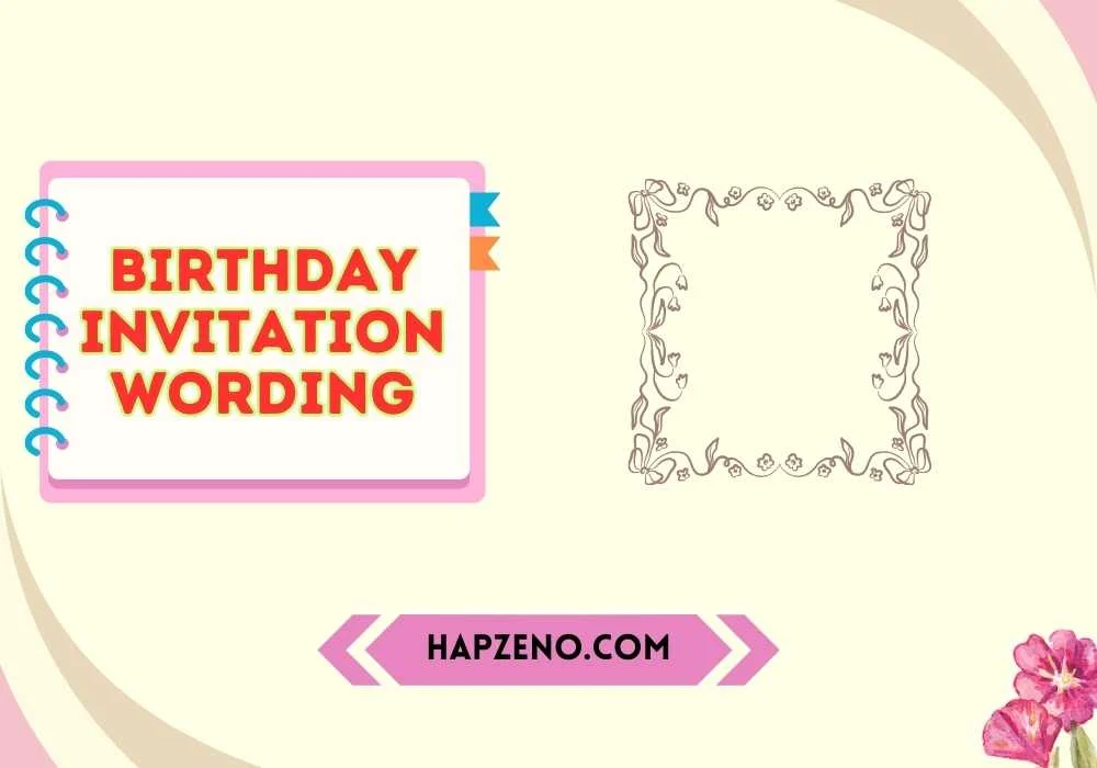 Elegant Birthday Invitation Wording