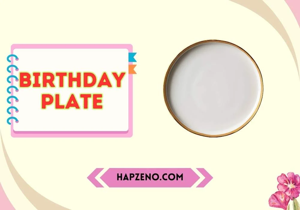 Elegant Birthday Plate