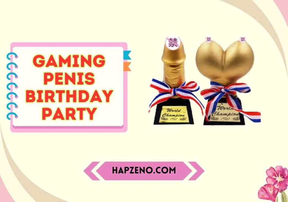 Funny Gaming Penis Birthday Party
