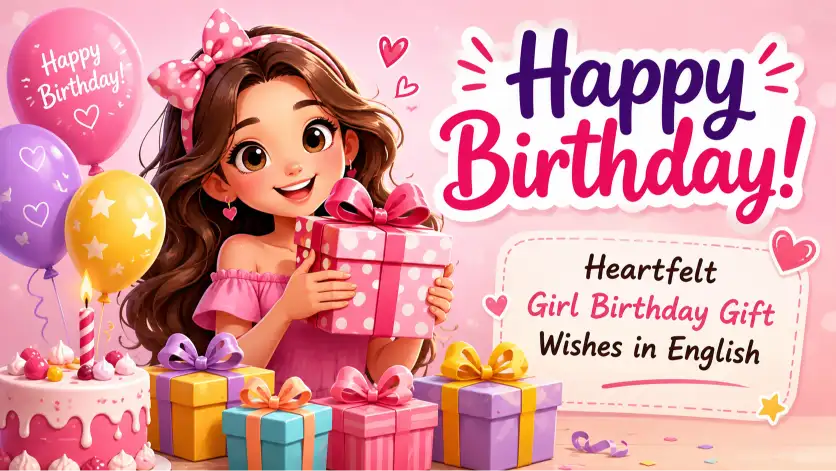 Girl Birthday Gift Wishes in English