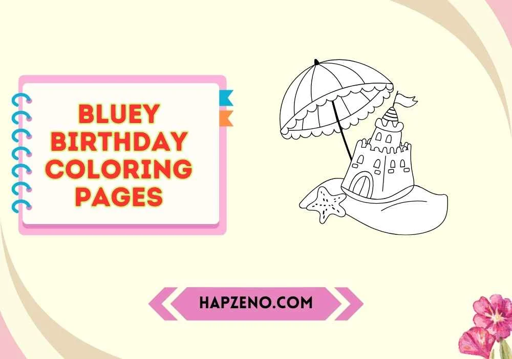 bluey birthday coloring pages
