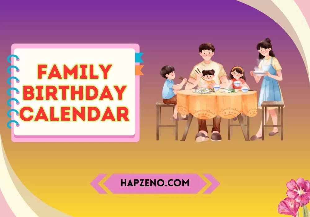 family birthday calendar