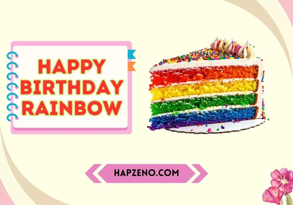 happy birthday rainbow