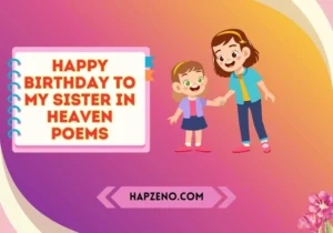 happy birthday to my sister in heaven poems
