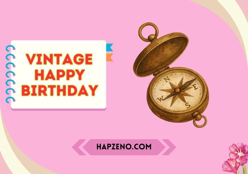 vintage happy birthday