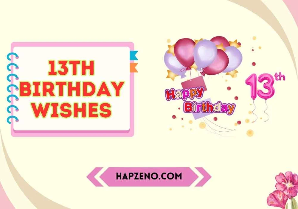 13th birthday wishes