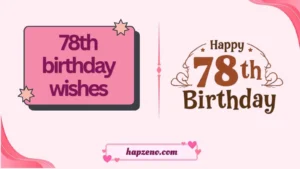 78th birthday wishes