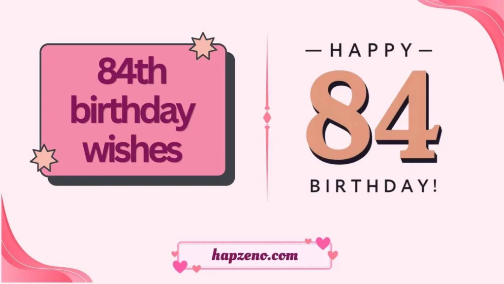 84th birthday wishes