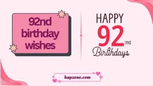 92nd birthday wishes