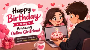 birthday text for online girlfriend