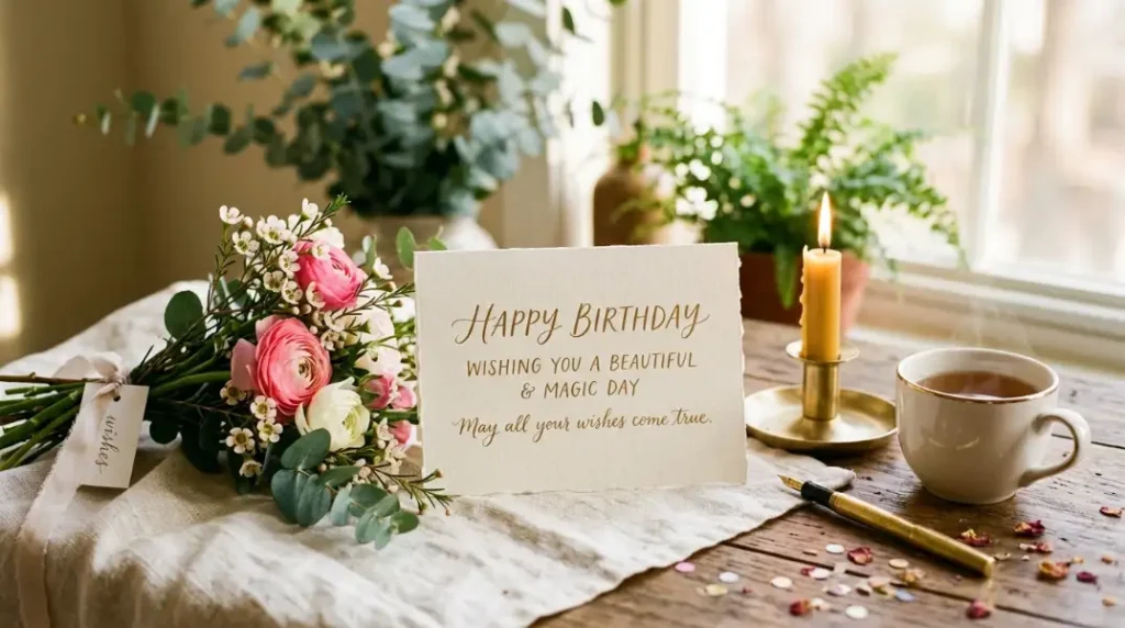 birthday wishes aesthetic short