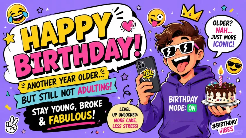 gen z funny birthday message
