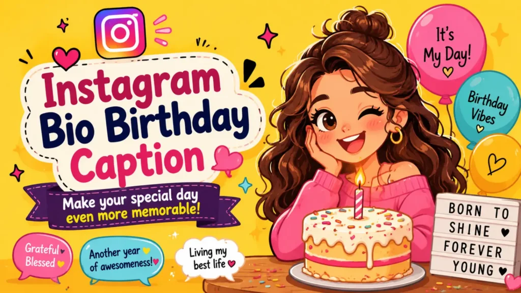 instagram bio birthday caption