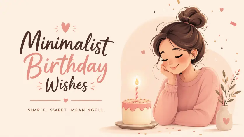 minimalist birthday wishes ideas