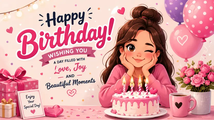 modern birthday wishes aesthetic