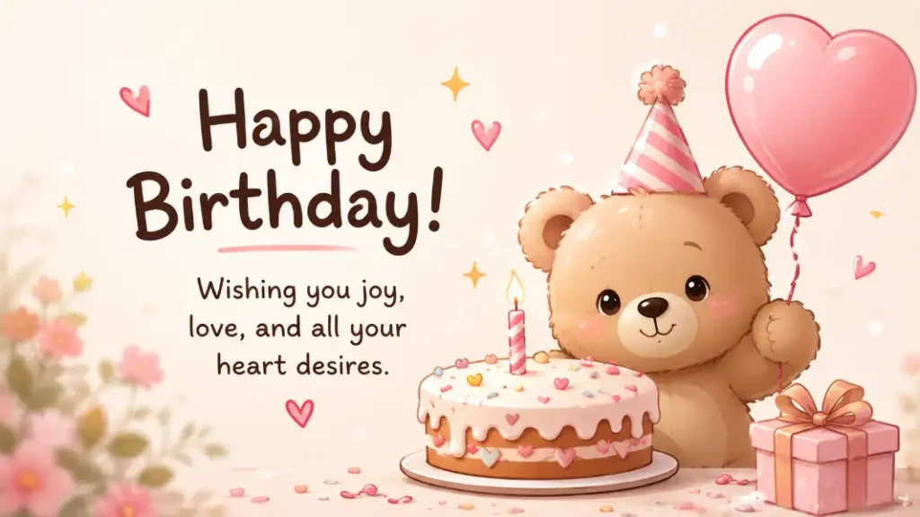 short aesthetic birthday line