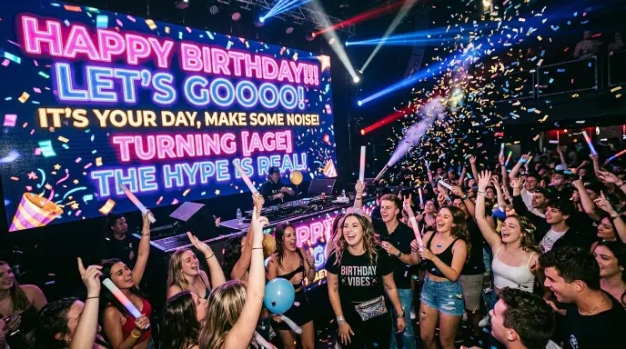 short hype birthday message