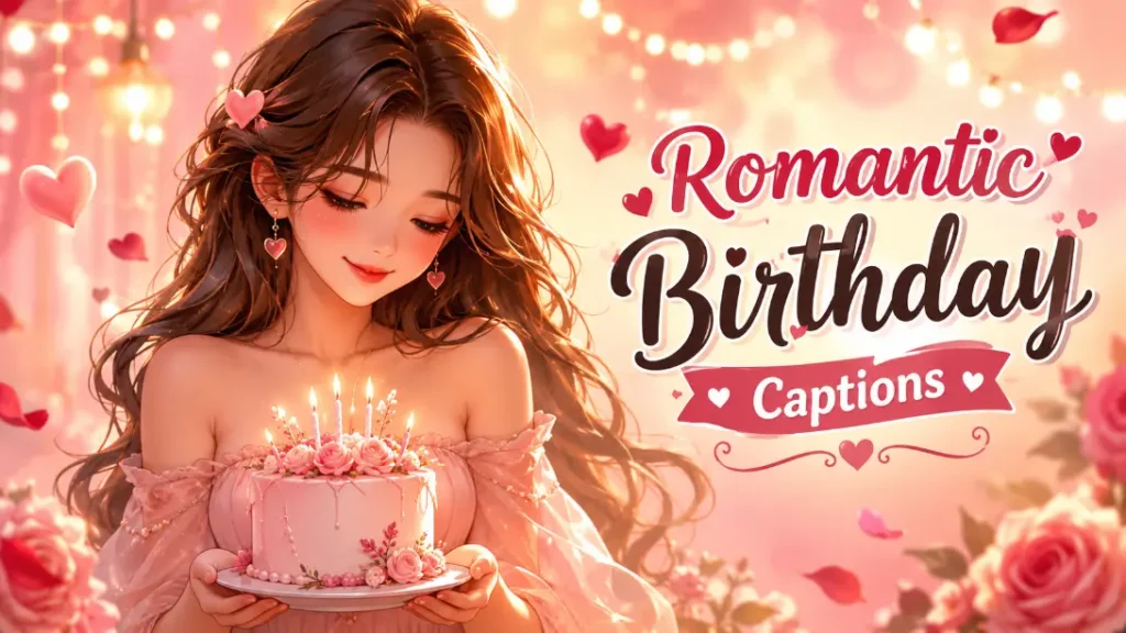 Soft Sexy Girl Birthday Caption