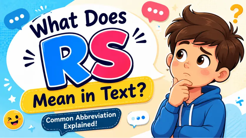 What Does RS Mean in Text